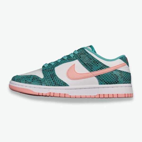 Nike Dunk Low "Snakeskin Washed Teal Bleached Coral"